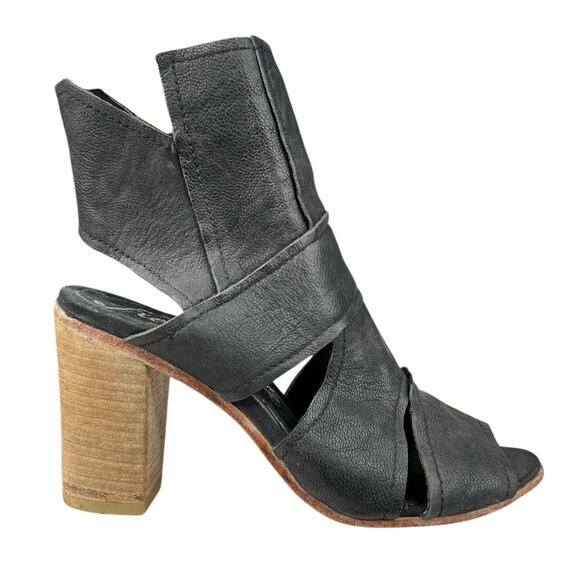 Free People Women’s Effie Grey Block Heel Sandal Size 36 US 6 - Picture 1 of 13